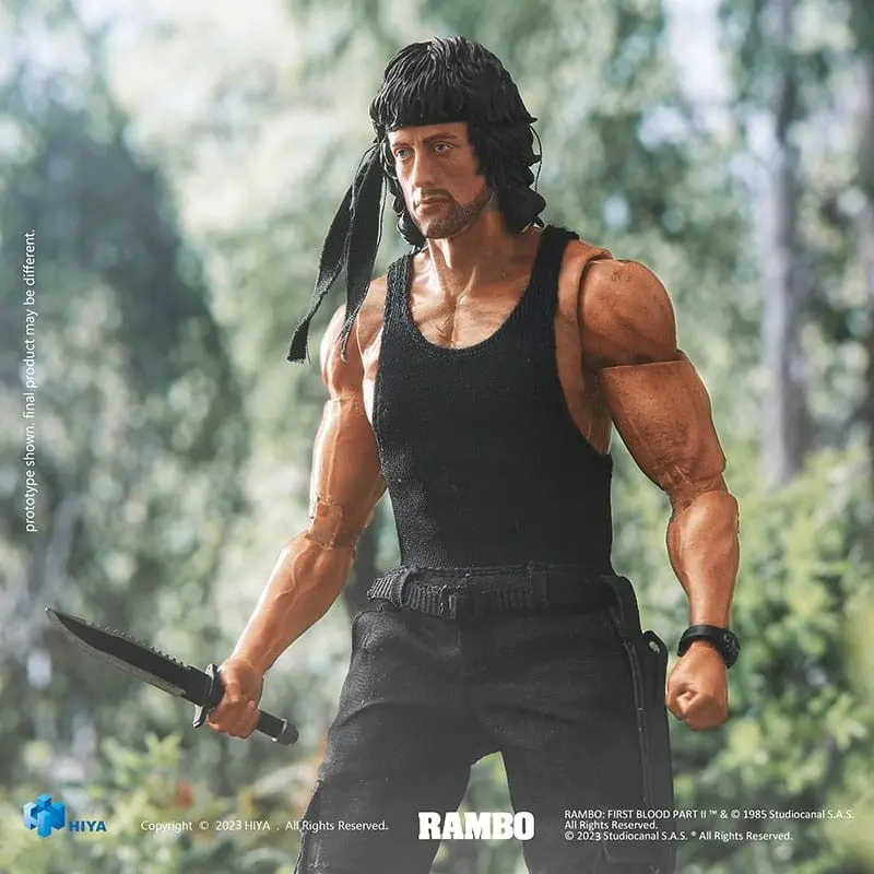 Rambo figurine 1/12 Exquisite Super Series First Blood II John Rambo 16 cm | 6957534202681