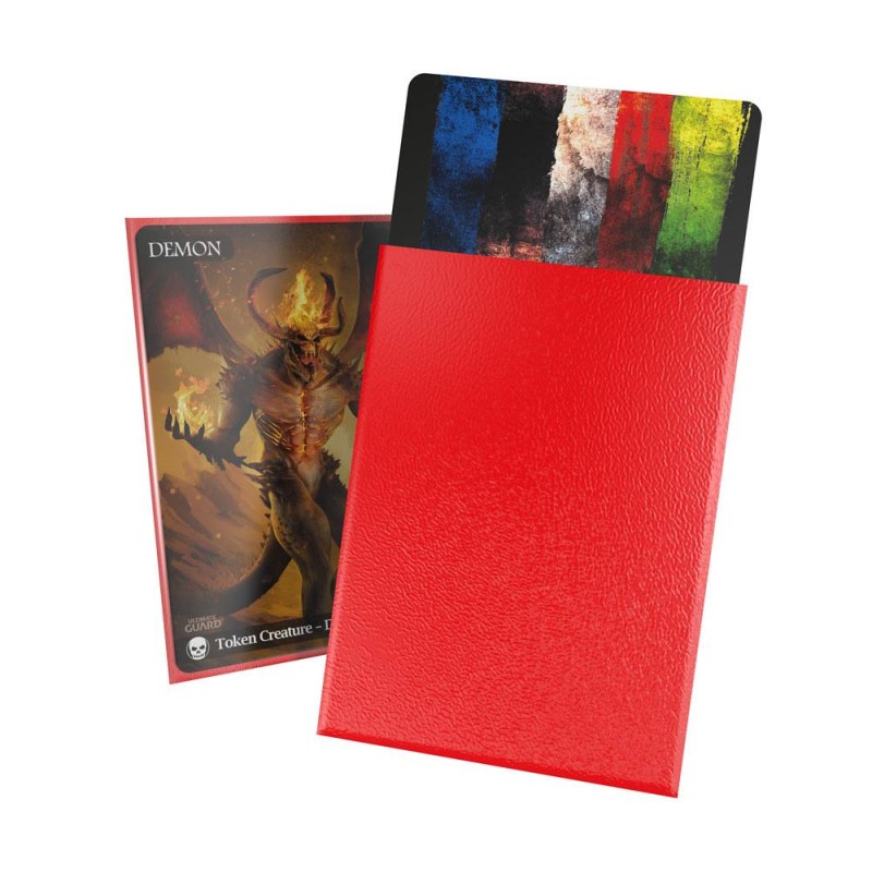 Ultimate Guard 100 pochettes Cortex Sleeves taille standard Rouge Mat