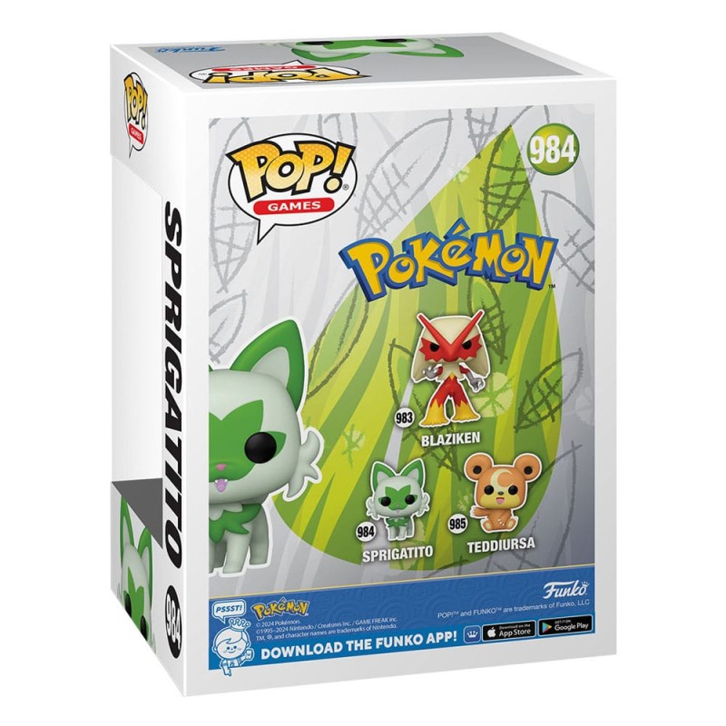 Pokemon POP! Games Vinyl figurine Sprigatito(EMEA) 9 cm
