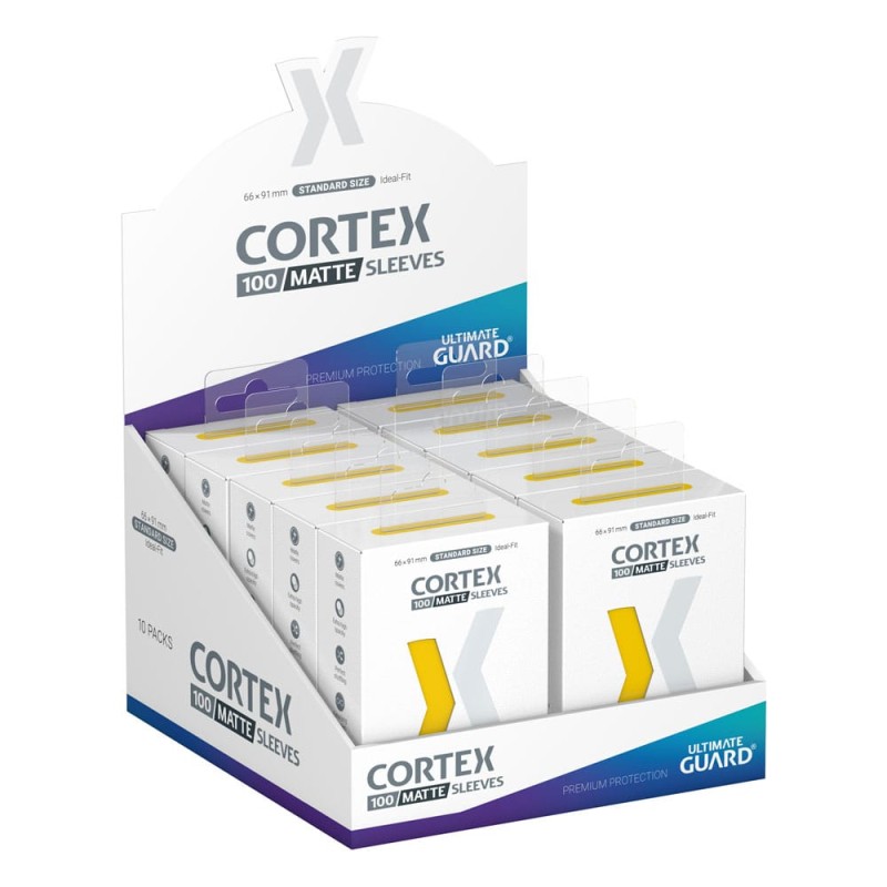 Ultimate Guard 100 pochettes Cortex Sleeves taille standard Matte Yellow