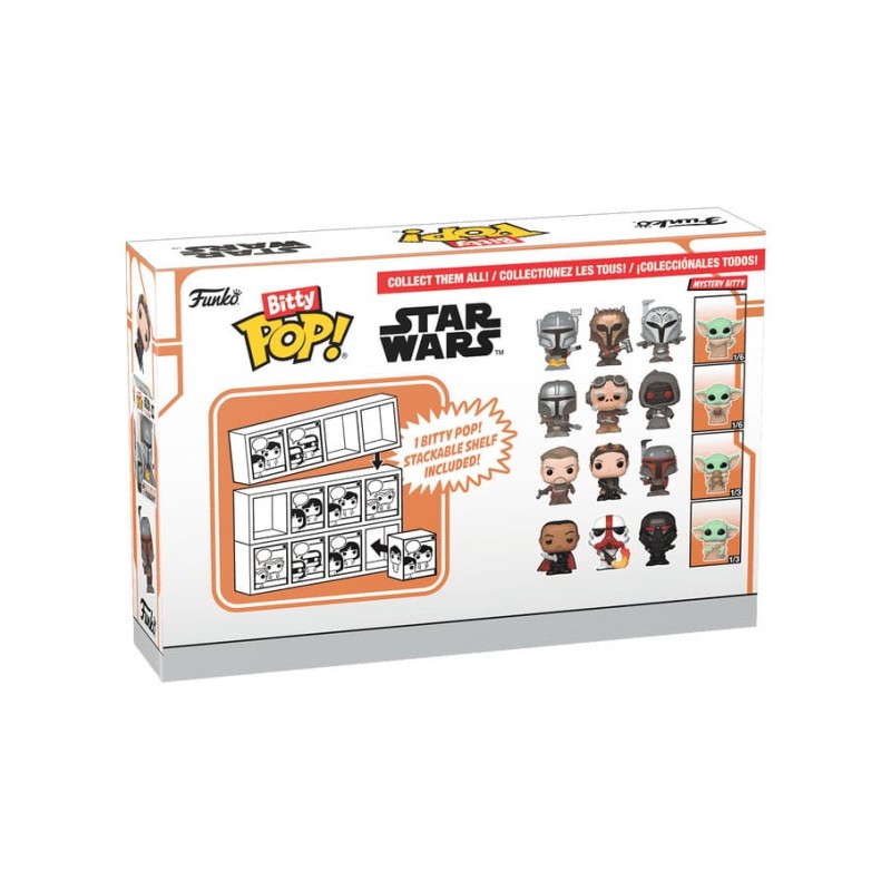 Star Wars: Mandalorian pack 4 figurines Bitty POP! Vinyl Marshal 2,5 cm