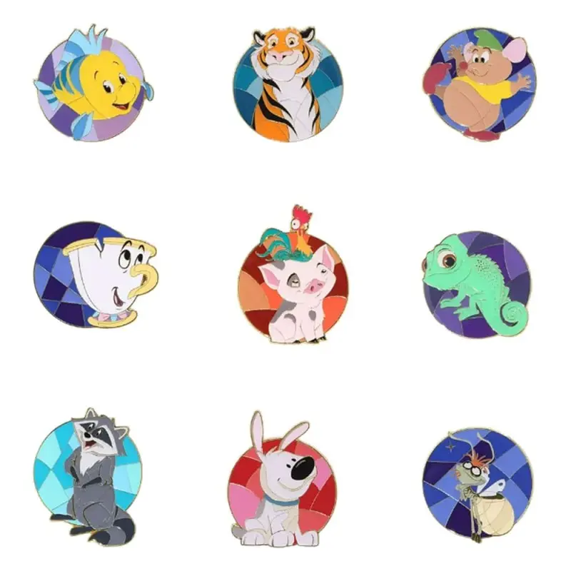 Disney by Loungefly présentoir pin's émaillés Blind Box Princess Animal Stain Glass (18) | 0671803454835