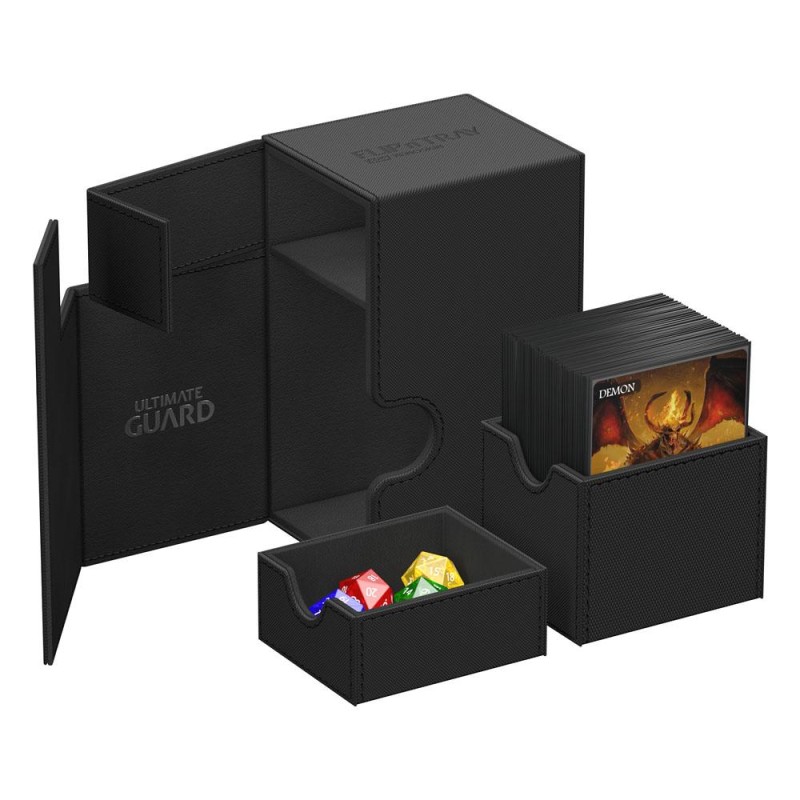 Ultimate Guard Flip`n`Tray 80+ XenoSkin Monocolor Noir
