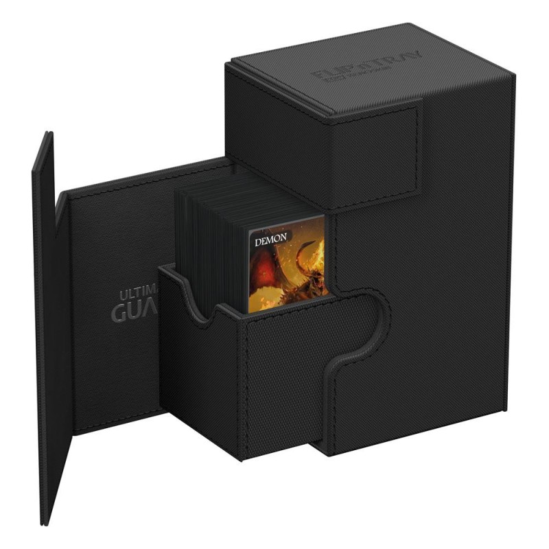 Ultimate Guard Flip`n`Tray 80+ XenoSkin Monocolor Noir