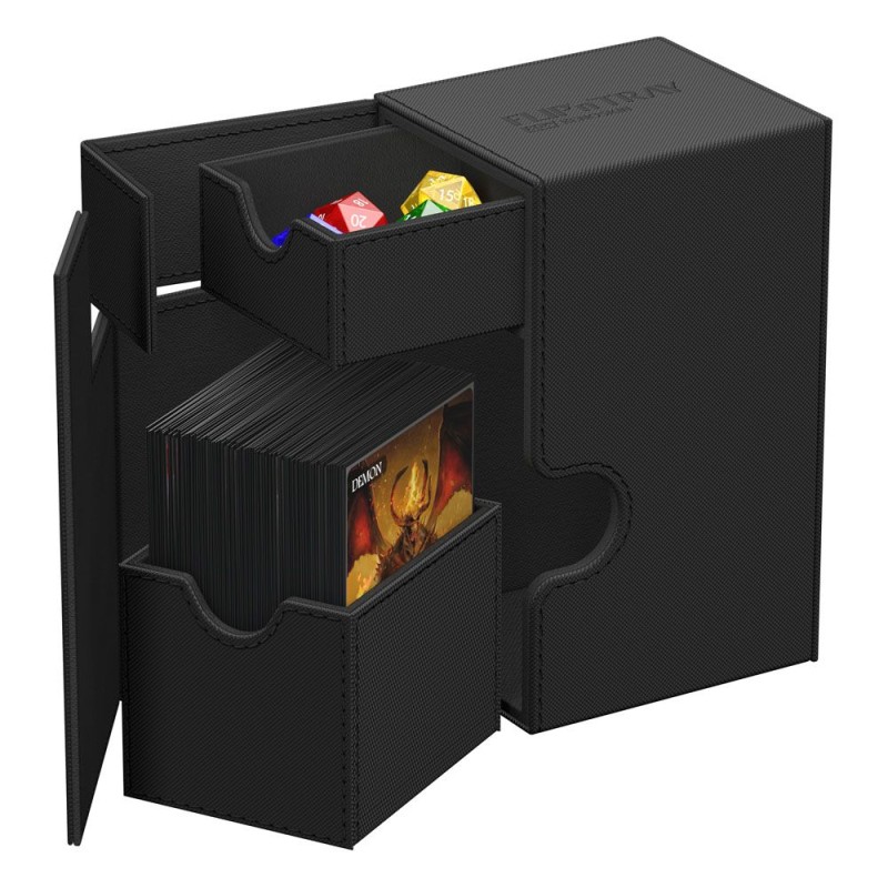 Ultimate Guard Flip`n`Tray 80+ XenoSkin Monocolor Noir