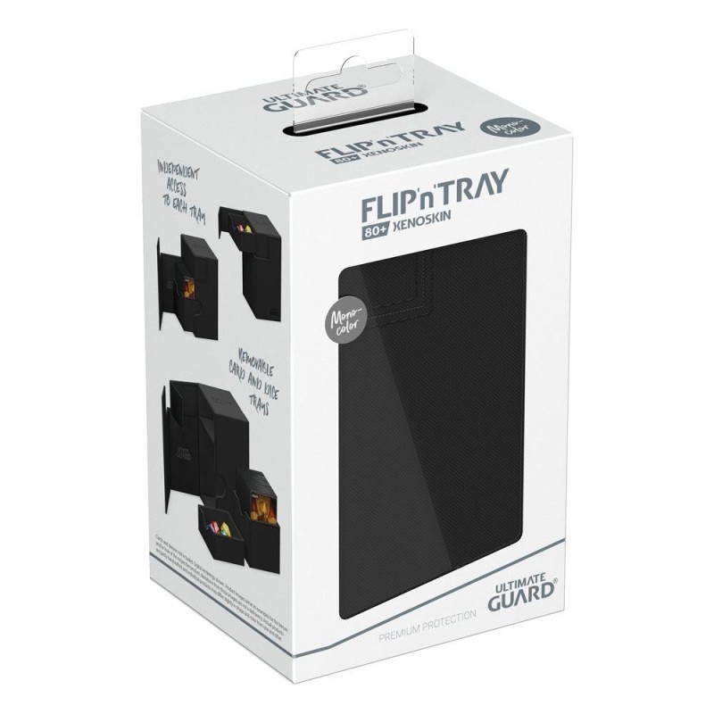 Ultimate Guard Flip`n`Tray 80+ XenoSkin Monocolor Noir