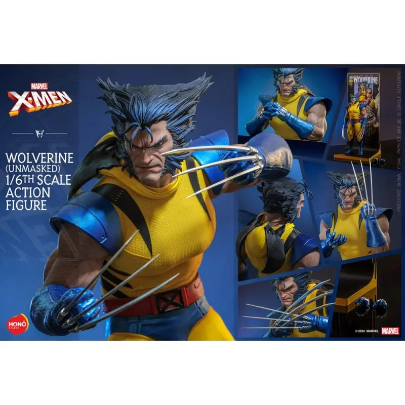 Marvel X-Men figurine 1/6 Wolverine (Unmasked) 28 cm | 4895228619907