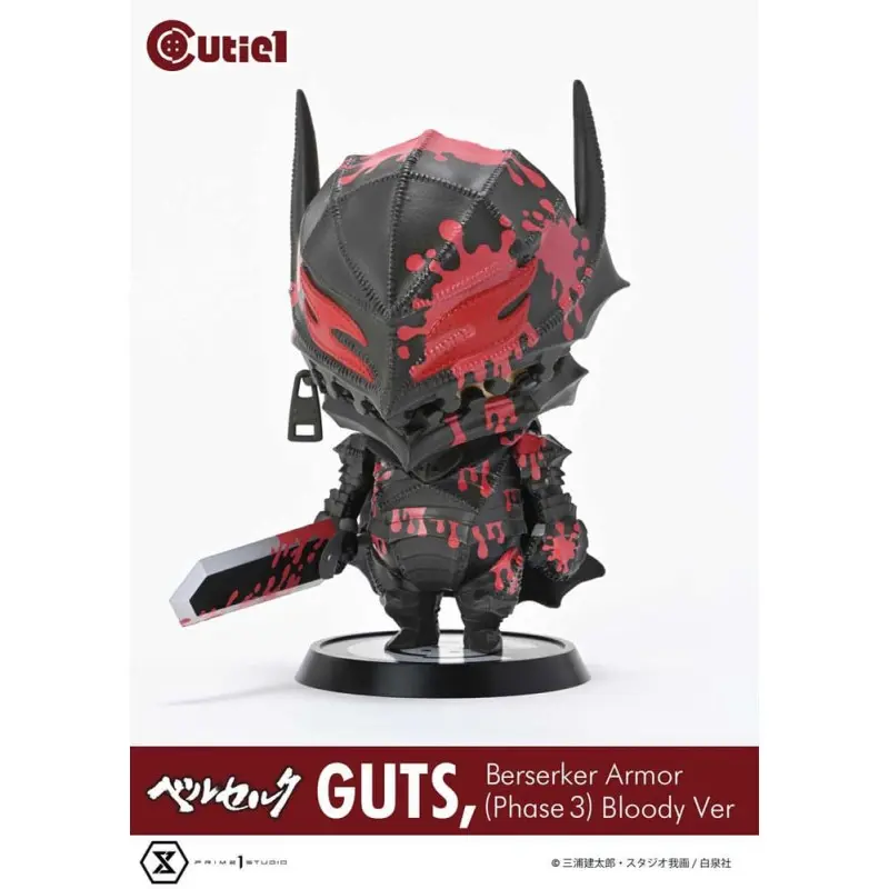 Berserk figurine Cutie1 PVC Guts Berserker Armor (Phase 3) Bloody Ver. 12 cm  | 4580708049977