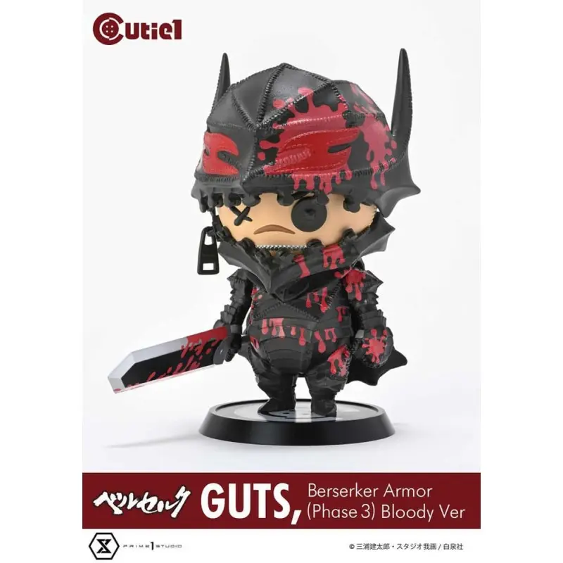 Berserk figurine Cutie1 PVC Guts Berserker Armor (Phase 3) Bloody Ver. 12 cm  | 4580708049977