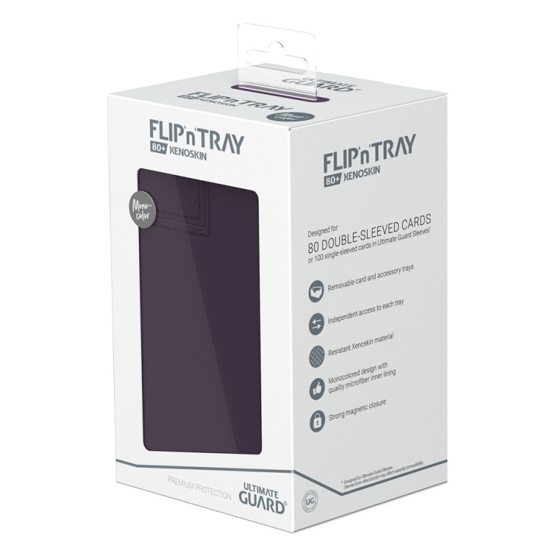 Ultimate Guard Flip`n`Tray 80+ XenoSkin Monocolor Violet