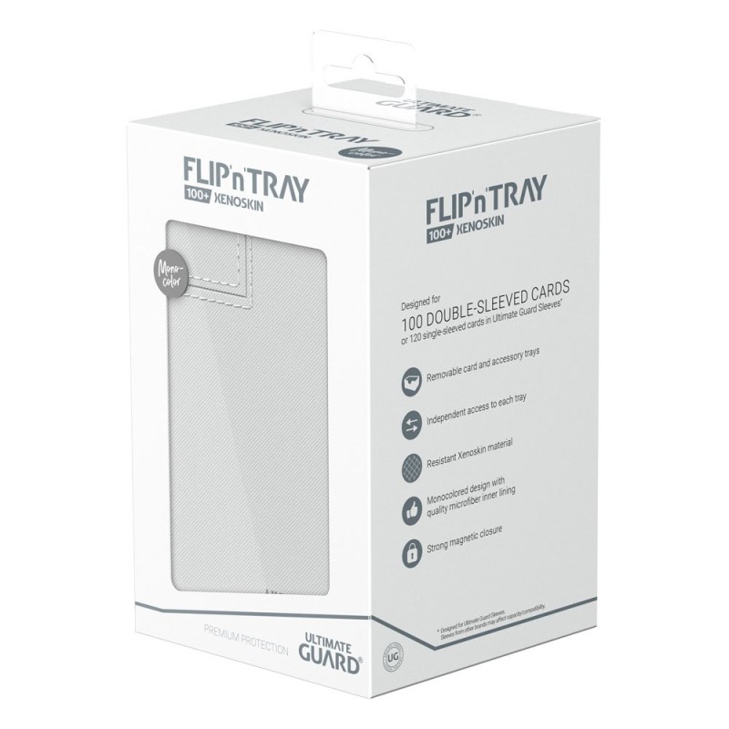 Ultimate Guard Flip`n`Tray 100+ XenoSkin Monocolor Blanc