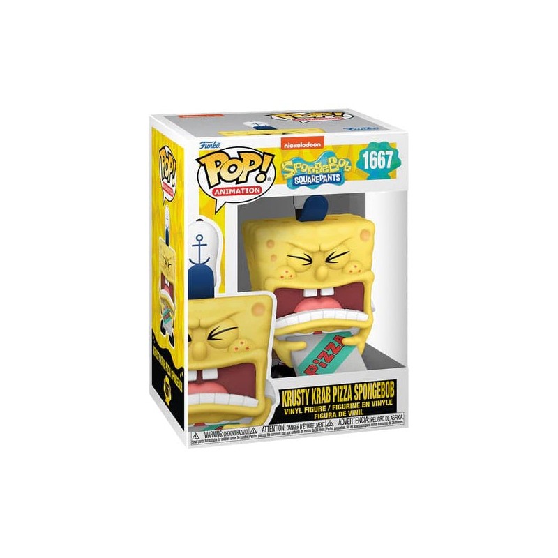 Bob l´éponge 25th Anniversary POP! Vinyl figurine SB w/Pizza 9 cm