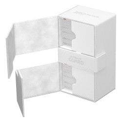 Ultimate Guard Twin Flip`n`Tray 200+ XenoSkin Monocolor Blanc