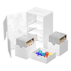 Ultimate Guard Twin Flip`n`Tray 200+ XenoSkin Monocolor Blanc