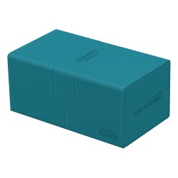 Ultimate Guard Twin Flip`n`Tray 200+ XenoSkin Monocolor Bleu Pétrole