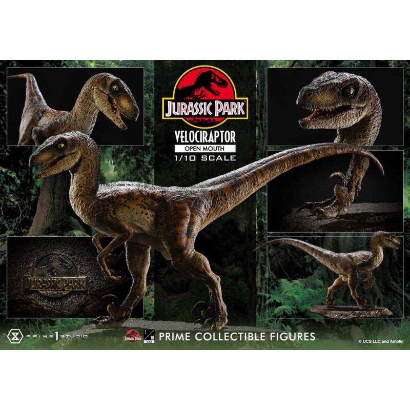 Jurassic Park statuette Prime Collectibles 1/10 Velociraptor Open Mouth 19 cm | 4580708049328