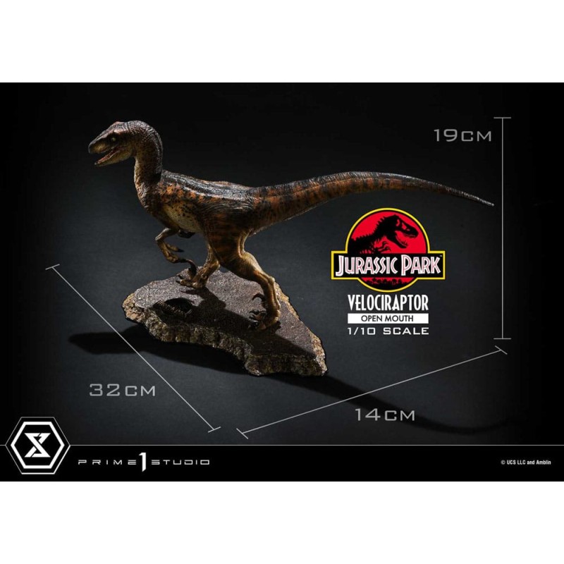 Jurassic Park statuette Prime Collectibles 1/10 Velociraptor Open Mouth 19 cm | 4580708049328