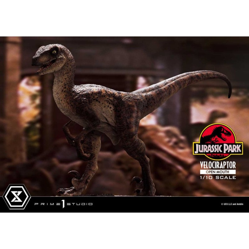 Jurassic Park statuette Prime Collectibles 1/10 Velociraptor Open Mouth 19 cm | 4580708049328