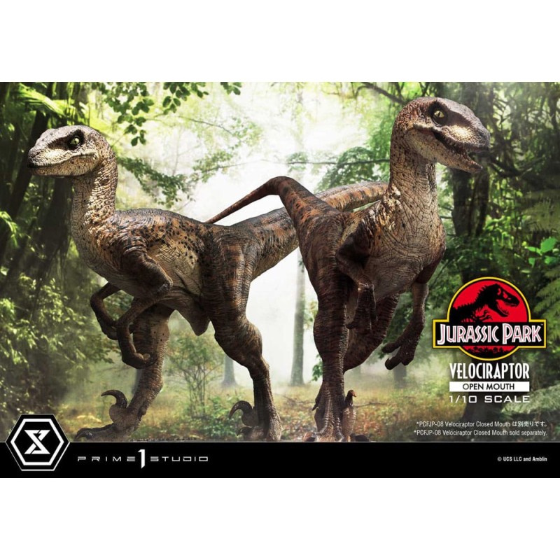 Jurassic Park statuette Prime Collectibles 1/10 Velociraptor Open Mouth 19 cm | 4580708049328