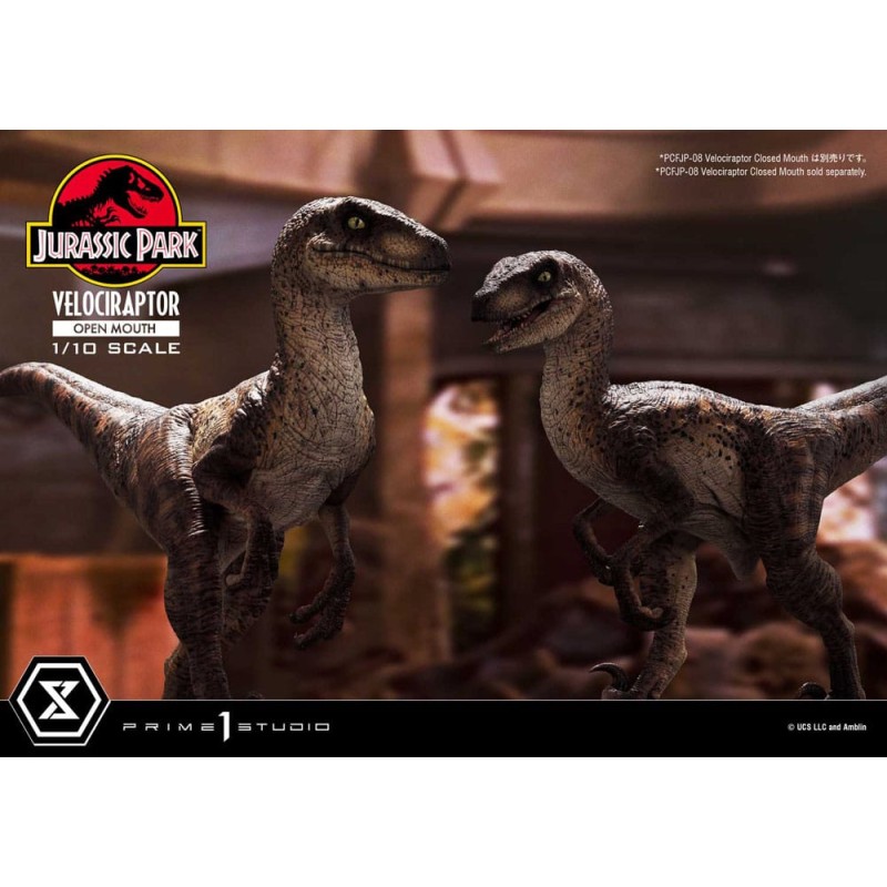 Jurassic Park statuette Prime Collectibles 1/10 Velociraptor Open Mouth 19 cm | 4580708049328