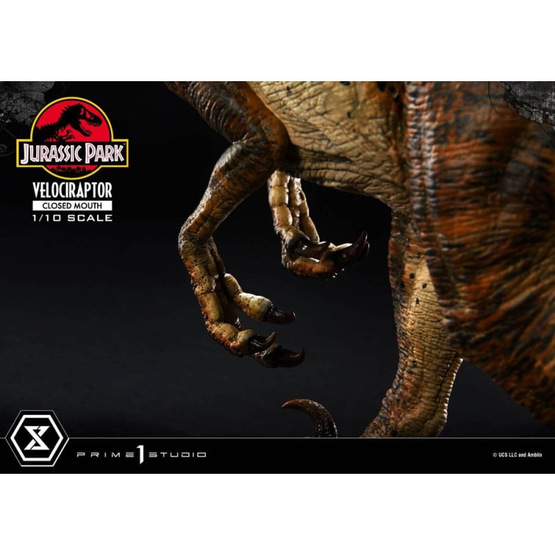 Jurassic Park statuette Prime Collectibles 1/10 Velociraptor Closed Mouth 19 cm | 4582647120038