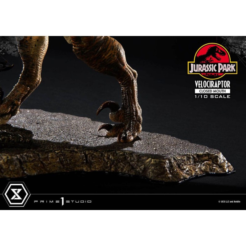 Jurassic Park statuette Prime Collectibles 1/10 Velociraptor Closed Mouth 19 cm | 4582647120038