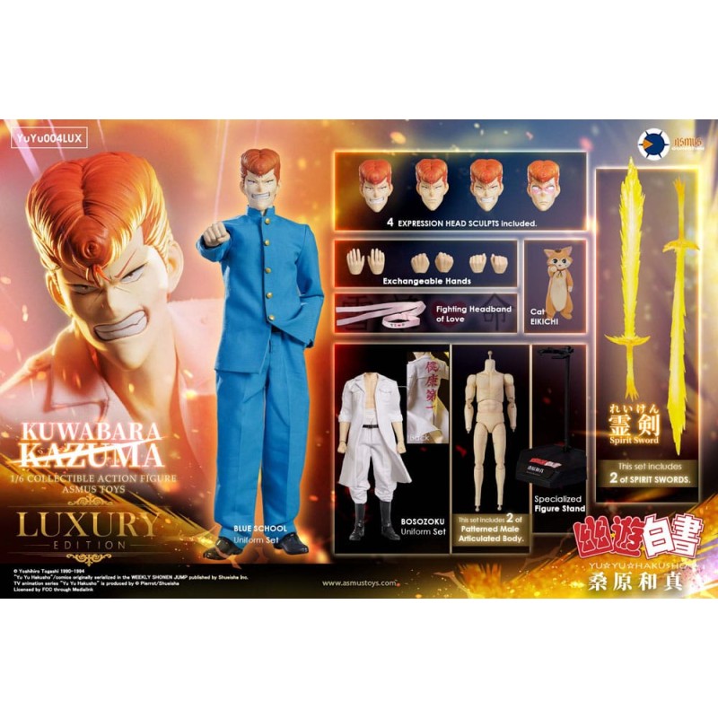 Yu Yu Hakusho figurine 1/6 Kazuma Kuwabara (Luxury Version) 30 cm