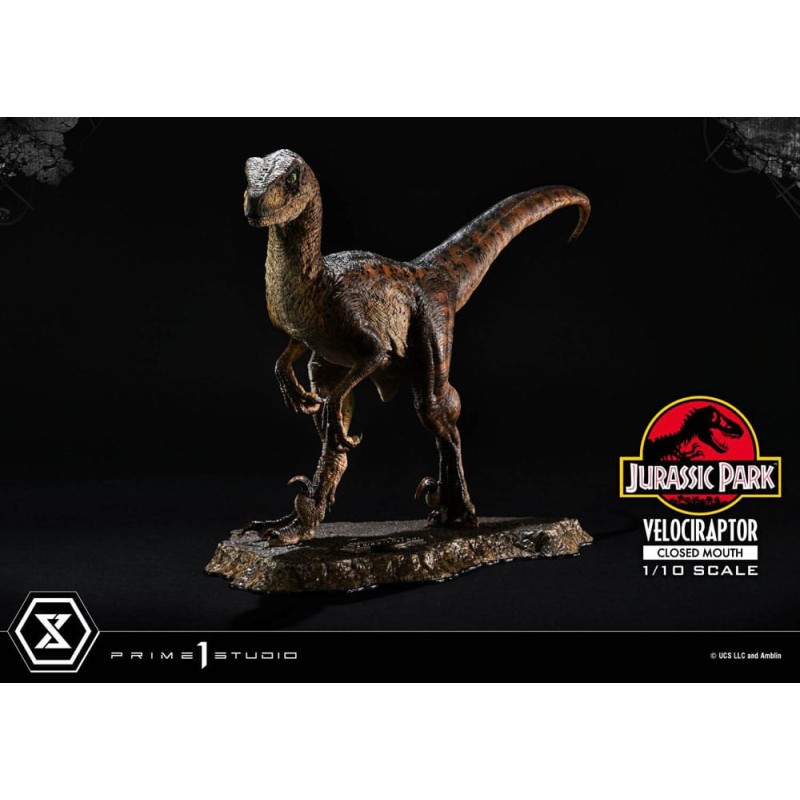 Jurassic Park statuette Prime Collectibles 1/10 Velociraptor Closed Mouth 19 cm | 4582647120038