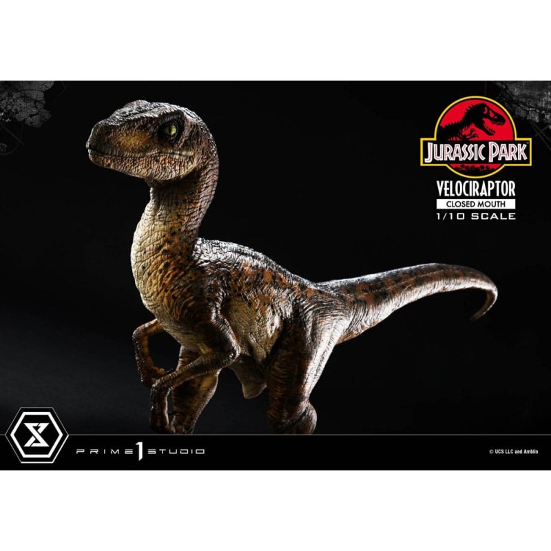 Jurassic Park statuette Prime Collectibles 1/10 Velociraptor Closed Mouth 19 cm | 4582647120038