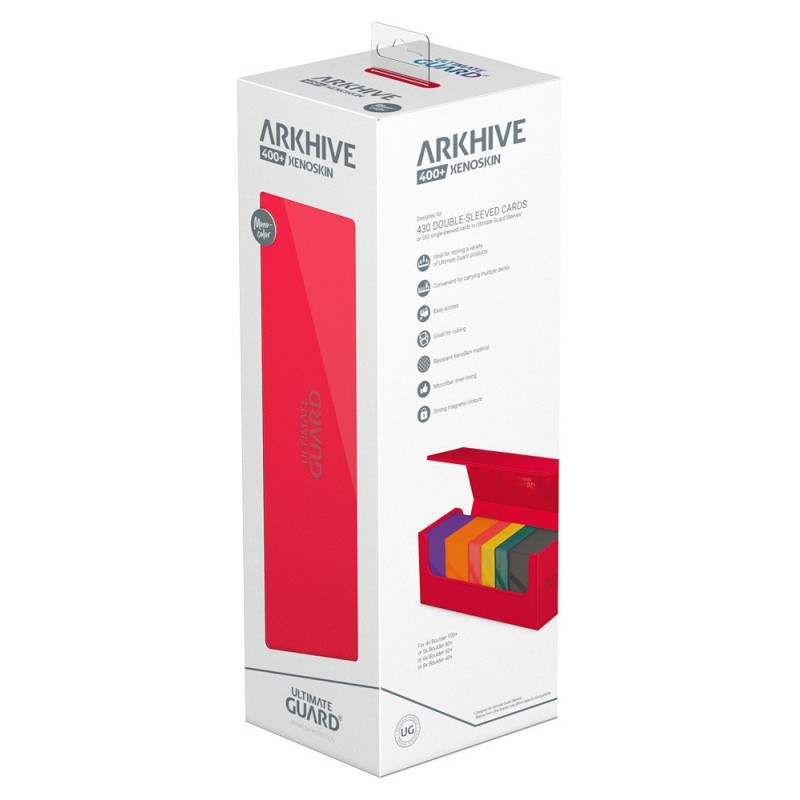 Ultimate Guard Arkhive 400+ XenoSkin Monocolor Rouge
