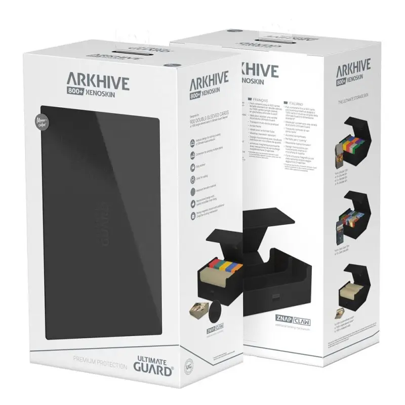 Ultimate Guard Arkhive 800+ XenoSkin Monocolor Noir | 4056133022286