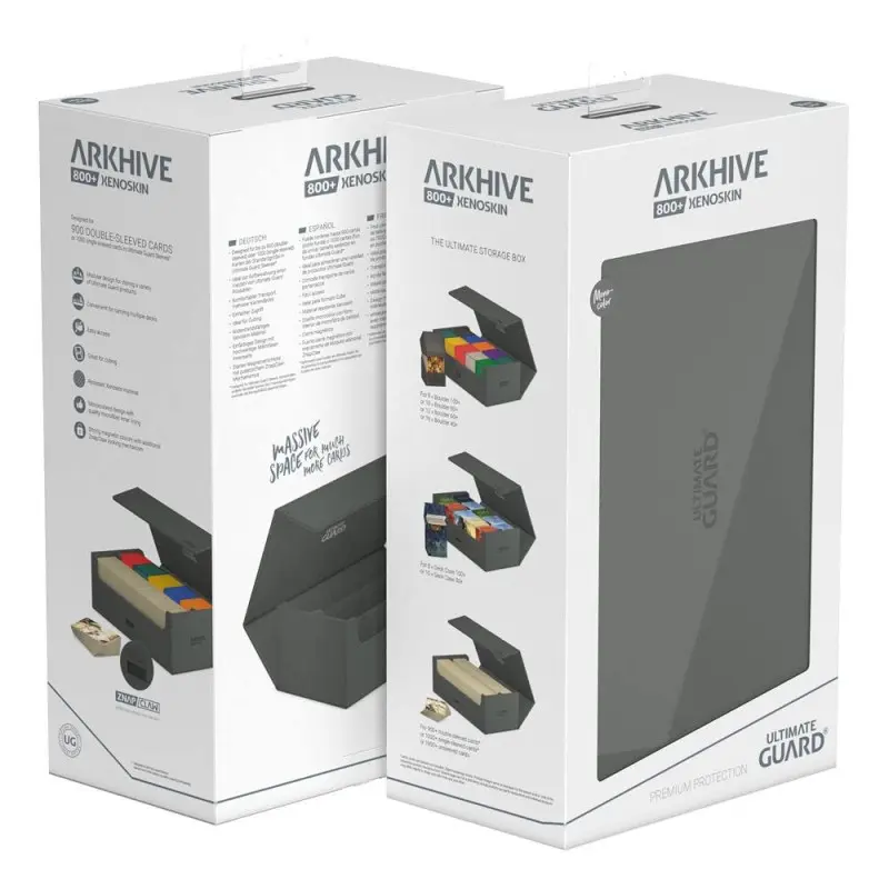 Ultimate Guard Arkhive 800+ XenoSkin Monocolor Gris | 4056133022309