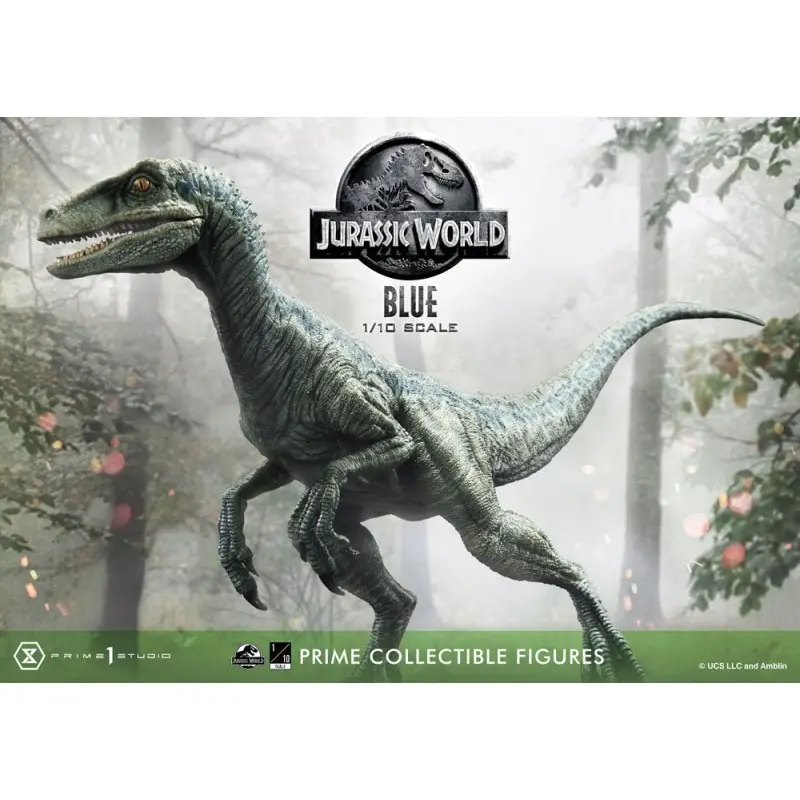 Jurassic World: Fallen Kingdom statuette Prime Collectibles 1/10 Blue (Open Mouth Version) 17 cm | 4580708032269