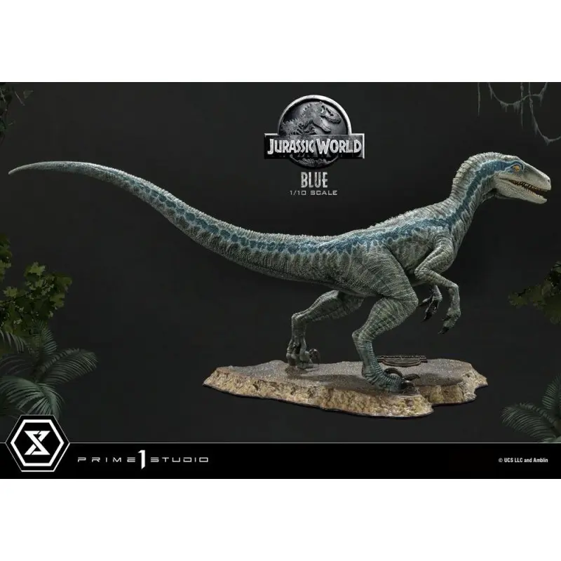 Jurassic World: Fallen Kingdom statuette Prime Collectibles 1/10 Blue (Open Mouth Version) 17 cm | 4580708032269