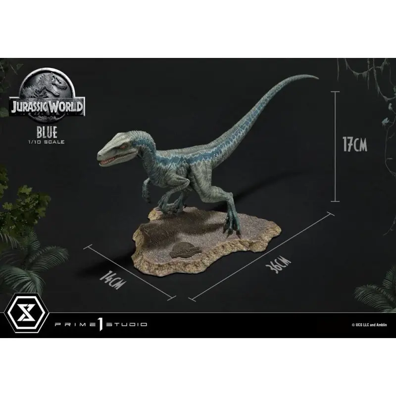 Jurassic World: Fallen Kingdom statuette Prime Collectibles 1/10 Blue (Open Mouth Version) 17 cm | 4580708032269