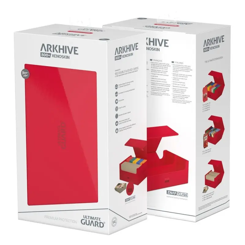 Ultimate Guard Arkhive 800+ XenoSkin Monocolor Rouge | 4056133022361