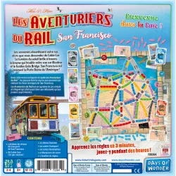 jeu : Les Aventuriers du Rail - San Francisco éditeur : Days of Wonder version française