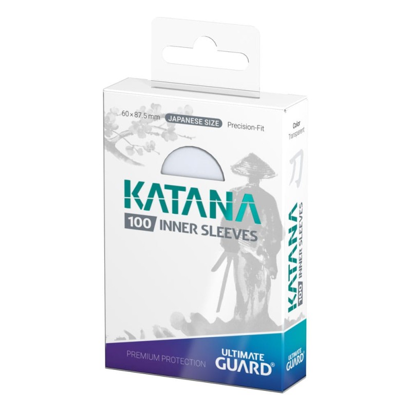 Ultimate Guard 100 pochettes Katana Inner Sleeves Japanese Size Transparent 