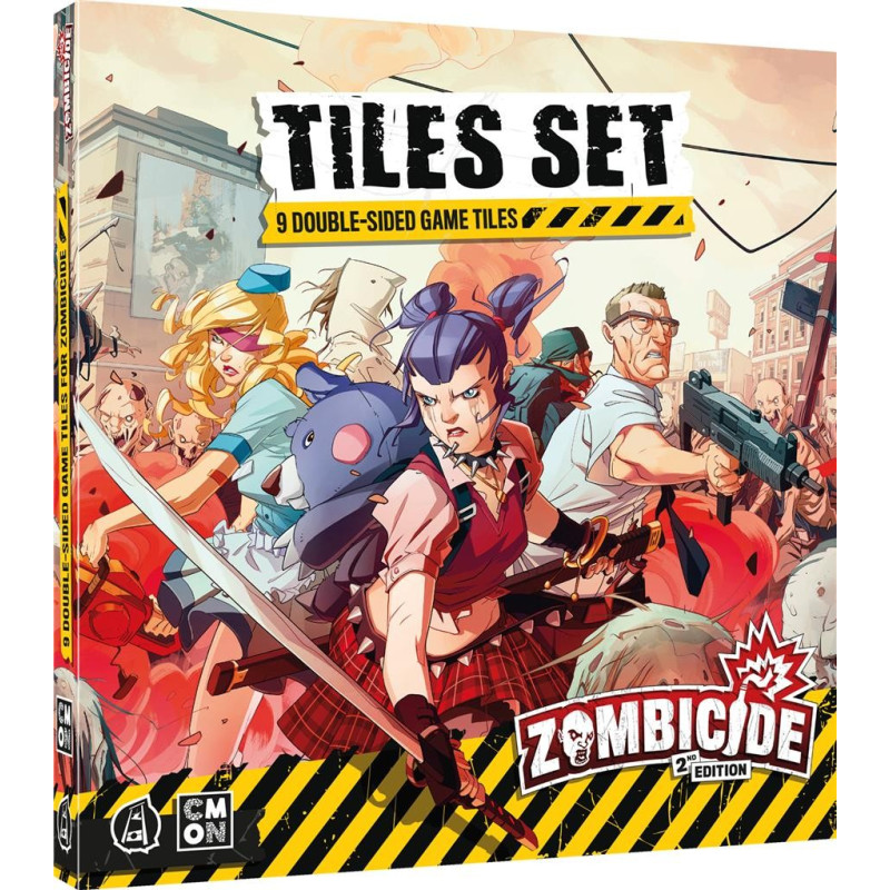 jeu : Zombicide (Saison 1) - 2ème Edition : Set de Dalles éditeur : CMON / Edge version française