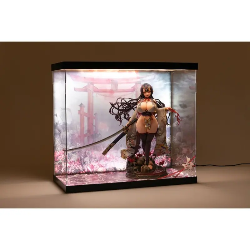 SHINSAI présentoir vitrine acrylique avec éclairage Inbina Rasethuhime Saki 39 cm  | 4570178590284