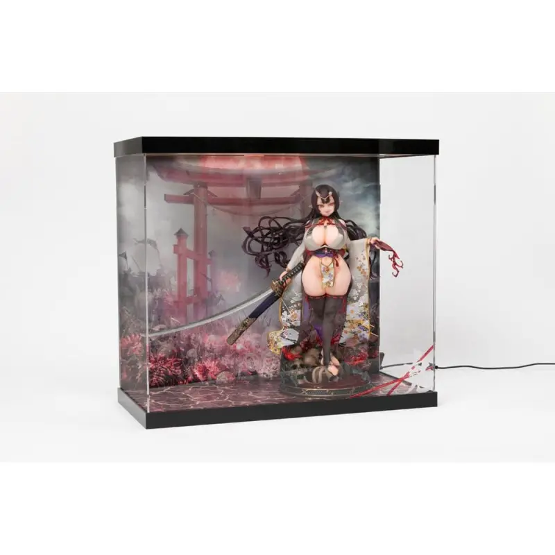 SHINSAI présentoir vitrine acrylique avec éclairage Inbina Rasethuhime Saki 39 cm  | 4570178590284