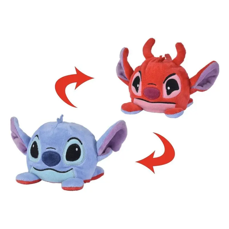 Lilo & Stitch peluche réversible Leroy/Stitch 8 cm  | 5400868017045