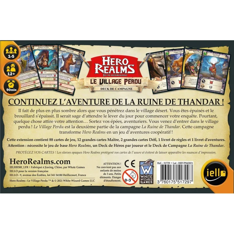 spel: Hero Realms - Het Verloren Dorp
Uitgever: Iello
frans versie