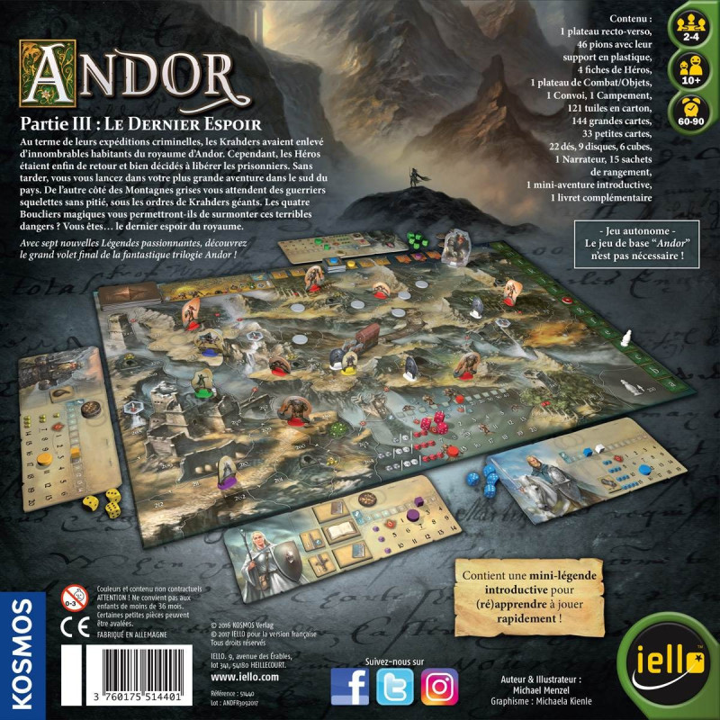 Jeu : Andor : Le Dernier Espoir
éditeur : Iello 
version française