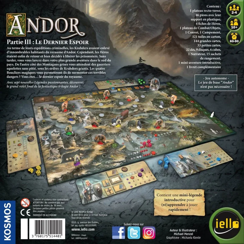 Game: Andor: The Last Hope
Publisher: Iello 
french version