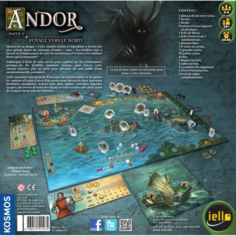 Game: Andor: Journey to the North
Publisher: Iello 
french version