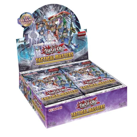 jcc/tcg : YU-GI-OH! produit : Les Maitres tactiques - Boite de Boosters ( 24 boosters ) FR éditeur : Konami version française jcc/tcg : YU-GI-OH! produit : Les Maitres tactiques - Boite de Boosters ( 24 boosters ) FR éditeur : Konami version française