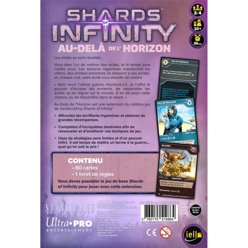 Game: Shards of Infinity: Beyond the Horizon
Publisher: Iello
English Version
