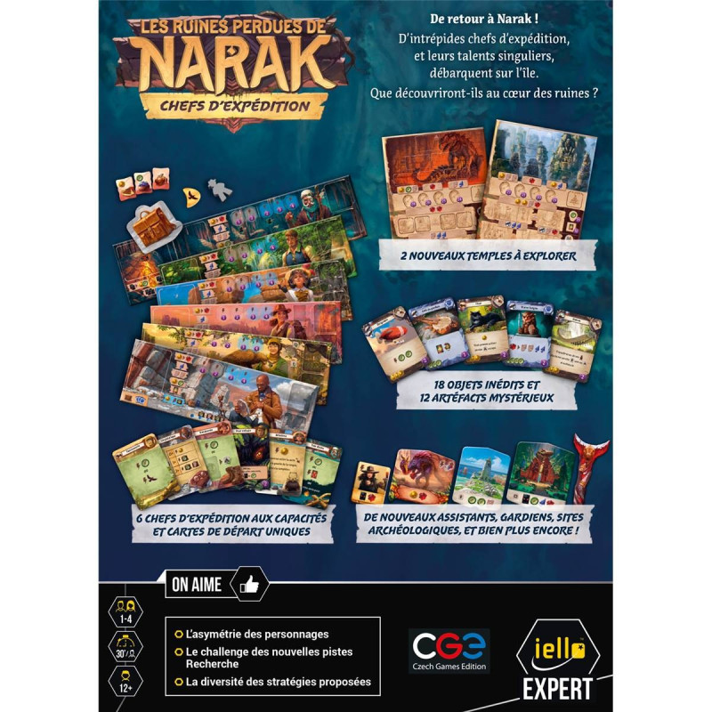 jeu : Les Ruines Perdues de Narak : Chefs d'expédition
éditeur : Iello
version française