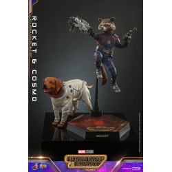 Les Gardiens de la Galaxie Vol. 3 figurines Movie Masterpiece 1/6 Rocket & Cosmo 16 cm | 4895228614551